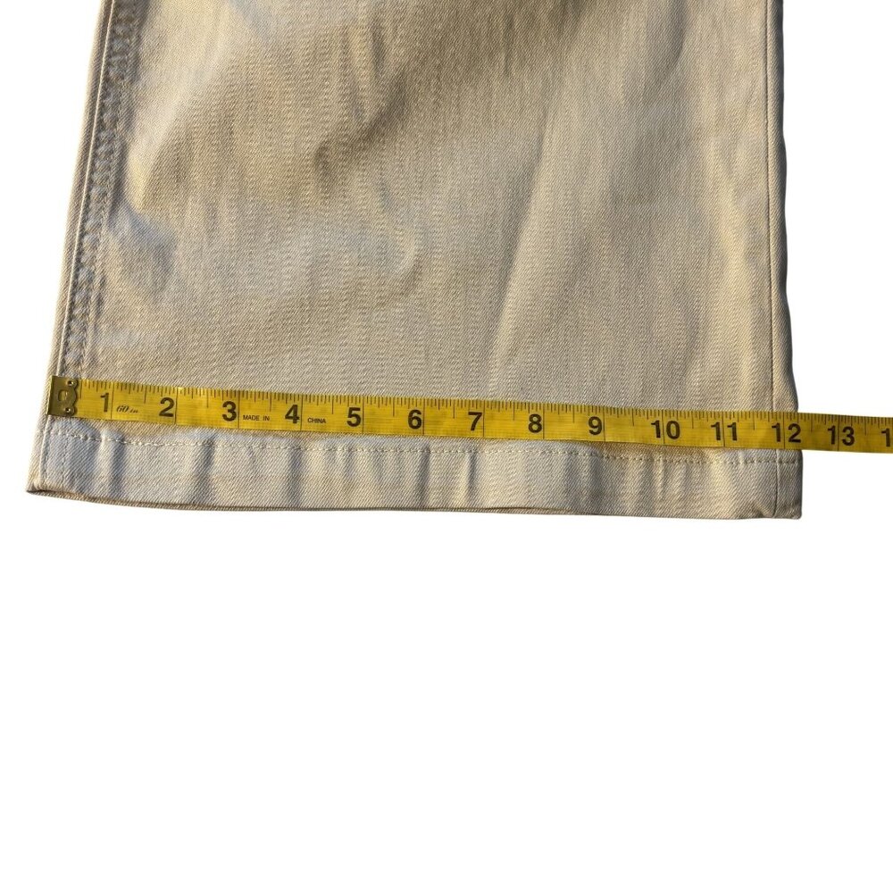 Kut From The Kloth Meg Beige Wide-Leg Pants Size 12 Cotton Blend - Picture 10 of 13